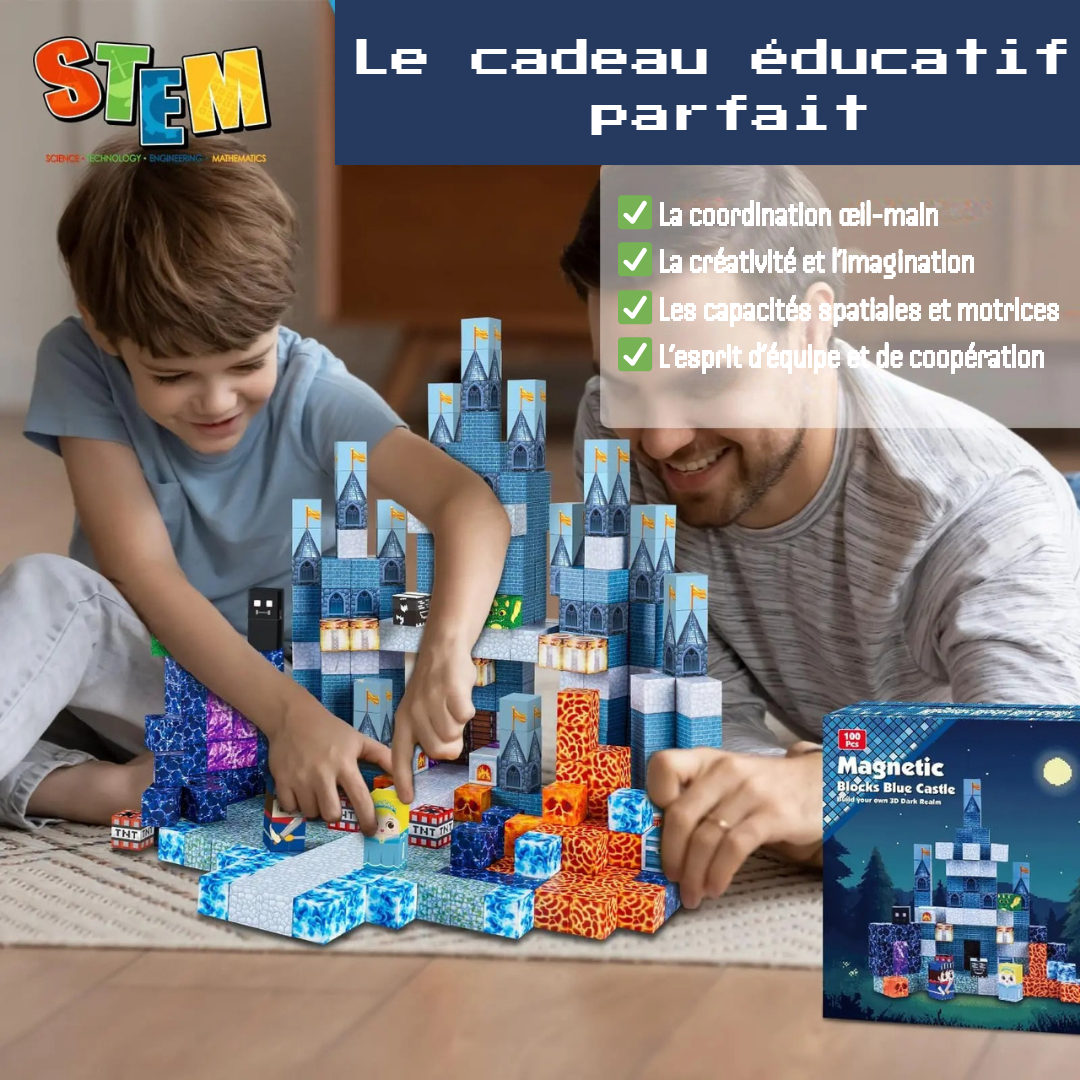 Blocs magnétiques “Blue Castle”