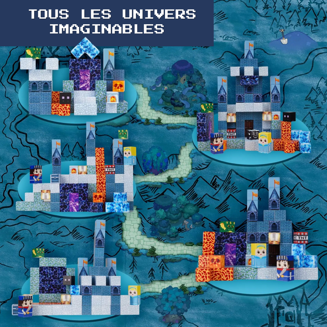 Blocs magnétiques “Blue Castle”