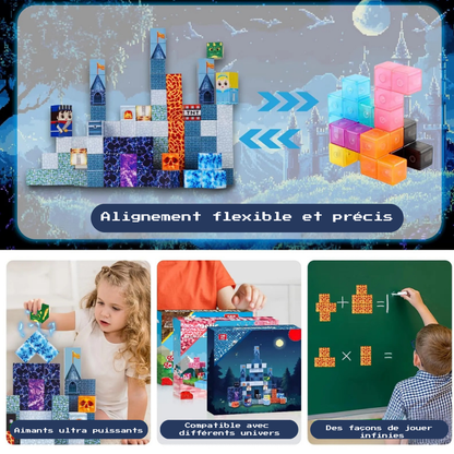 Blocs magnétiques “Blue Castle”