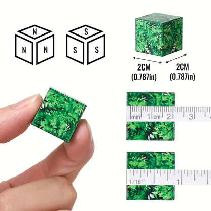 25-200 Magnetic Building Blocks - Creative Magnetic Toy Set, Christmas and Halloween Gift Cube Building Kit