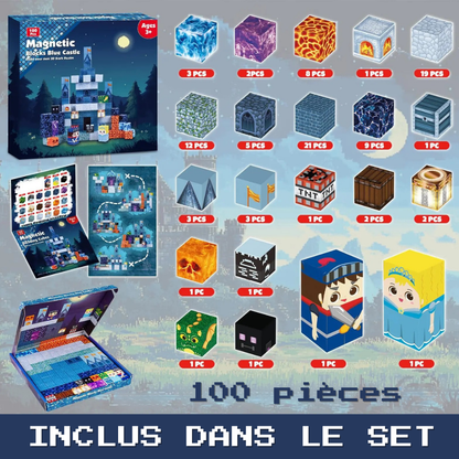 Blocs magnétiques “Blue Castle”